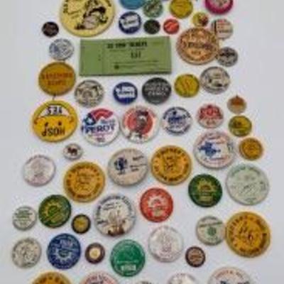 Vintage WA State Festival/Political Buttons, & Hood Canal Tolls