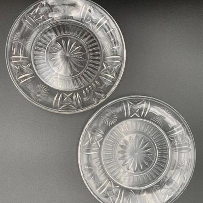 Waterford Crystal Millennium Toasting Plates - Match All Flutes - 2000