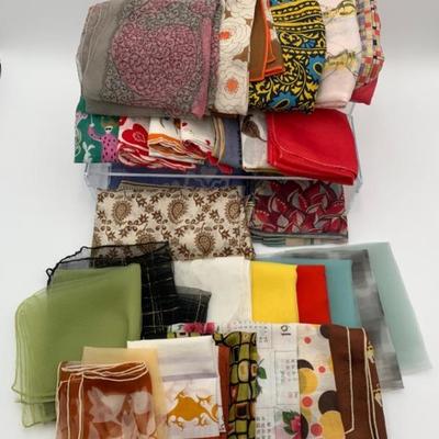 Square Scarves for Crafting (Wearing?) - Vintage