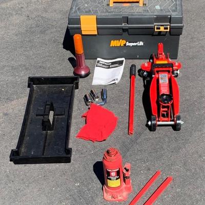 Pair of Hydraulic Jacks - 2 Ton & 6 Ton