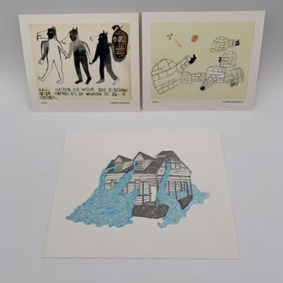 Small Folk Art Trio - Stewart & Gaedechens