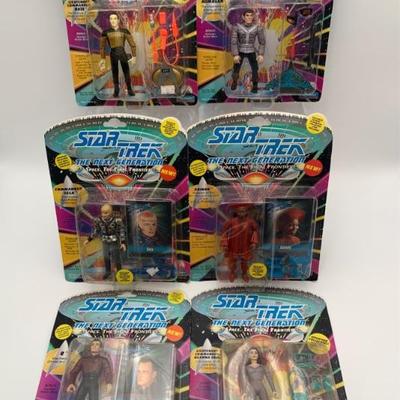 Star Trek Next Gen Action Figures - Playmates - 1990s - NIB