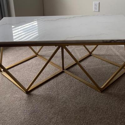Marble Slab Coffee Table - Great Geometry