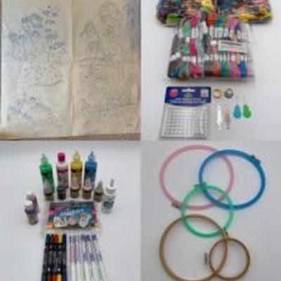 Fabric Embellishment - Embroidery, Markers, & Paint