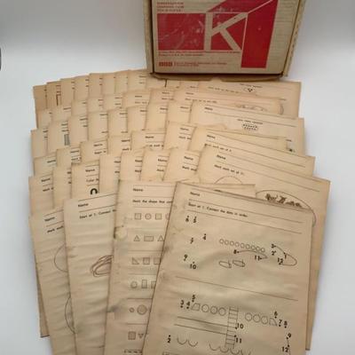 Homeschool Bundle #2 - Kindergarten - Vintage Worksheets