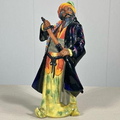 ROYAL DOULTON BLUE BEARD FIGURINE | Royal Doulton “Blue Beard” porcelain figurine HN2105. - l. 4.5 x w. 4 x h. 10 in

