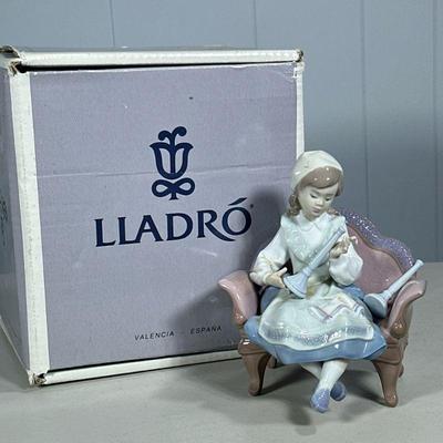 LLADRO PREPARING FOR SABBATH FIGURINE | “Preparing for Sabbath” lladro figurine, marked on bottom. - l. 6 x w. 6 x h. 7.5 in

