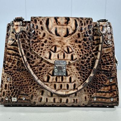 NWT BESSO CROCODILE LEATHER HANDBAG | New with tag Besso Crocodile leather purse. - l. 12 x w. 4 x h. 9 in

