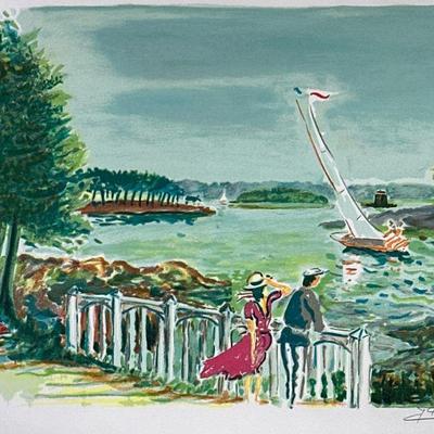 JEAN-CLAUDE PICOT (1933-2020) SIGNED LITHOGRAPH | A La Viole. Lithograph on paper. 16.25 x 20.25 in. Sight. Pencil signed & marked...