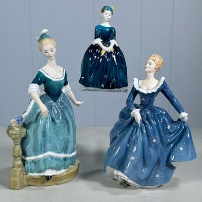 (3PC) MIXED ROYAL DOULTON PORCELAIN FIGURINES | Including: Fragrance HN 2334, Clarinda HN 2724, and Cherie HN 2341.

