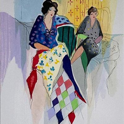 ITZCHAK TARKAY (1935-2012) SIGNED SERIGRAPH | Pensees Secretes. Screen print on paper. 13.25 x 10.5 in. Sight. Pencils signed lower...