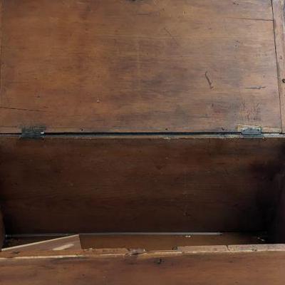 For immediate purchase-6 board blanket chest, Bread board top, 46 1/2" w x 22" d, x 21" h. dovetail Pine, $349 Contact...