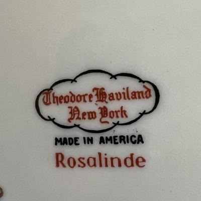 For immediate purchase-Theodore Haviland ROSALINDE-which includes 54 pieces-place settings for 8 and completer pieces. Beautiful set....