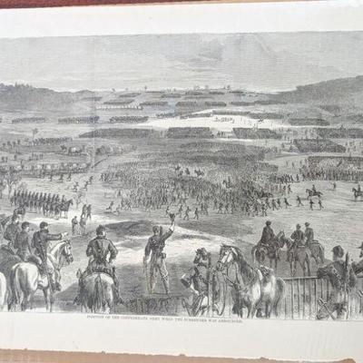 April 1865 Harpers History. the Confederate Army position when the surrender was announced