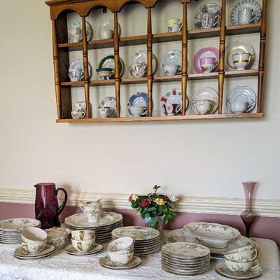For immediate purchase-Theodore Haviland ROSALINDE-which includes 54 pieces-place settings for 8 and completer pieces. Beautiful set....