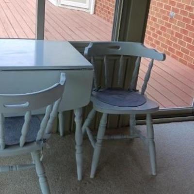 Drop leaf table & chairs