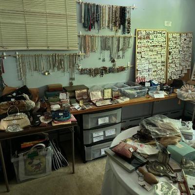 Vintage and costume jewelry.