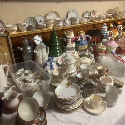 Antique dishes and China.