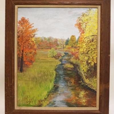 1055	OIL PAINTING ON CANVAS, LANDSCAPE SIGNED R MCMANE
