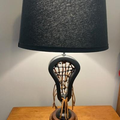 Pottery Barn Teen Lacrosse Trophy Lamp 5.5" W x 26.75" high