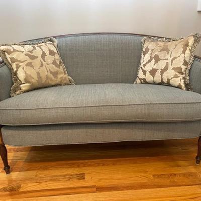Classic vintage settee 53.5” W x 28.5” D x 32” H