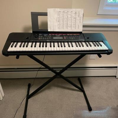 Yamaha Portable Electric Keyboard with stand