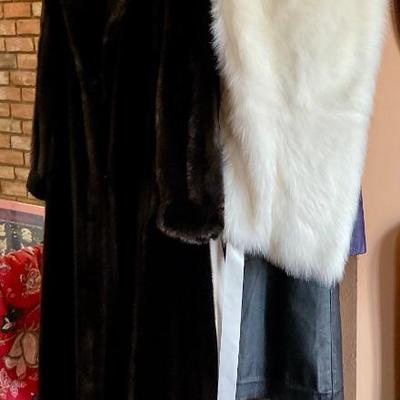 Rabbit wrap, another faux fur coat