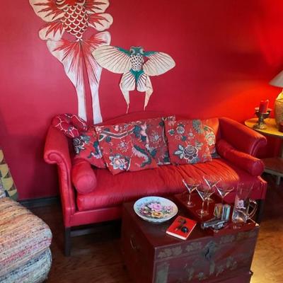 Asian chest, coffee table