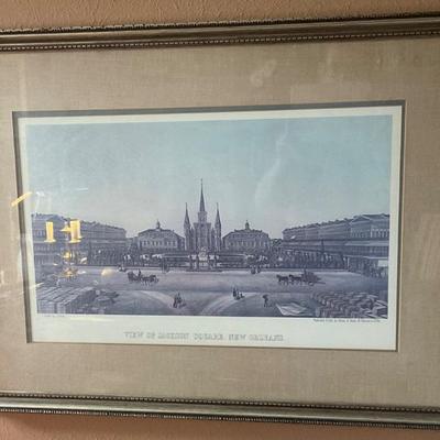 Print of cathedral in new orleans