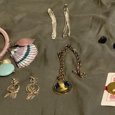 Silver, Mardi Gras, broach