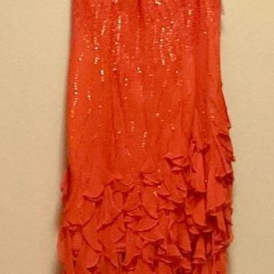 Red dancing dress, ball room dancing