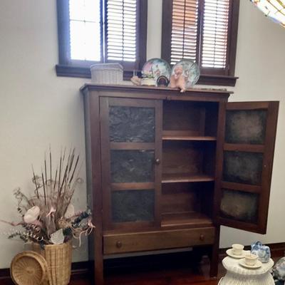 6 punched panel pine pie safe
