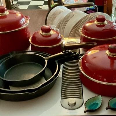 Cast iron pots