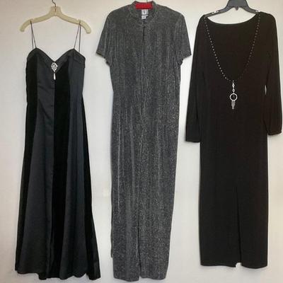 Formal dresses black and charcole