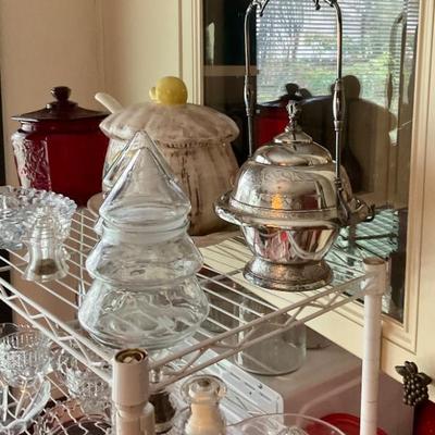 Silver butter with icer