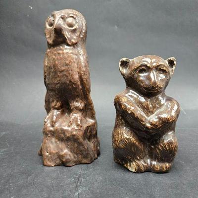yellow ware antique figures