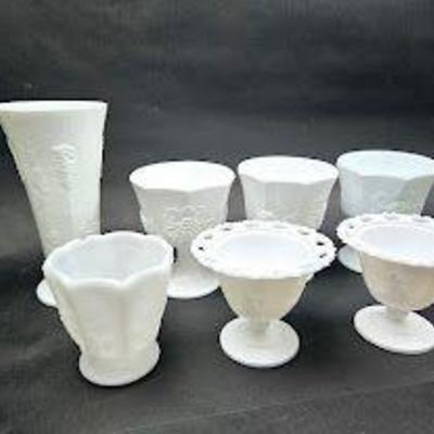 so much milk glass 