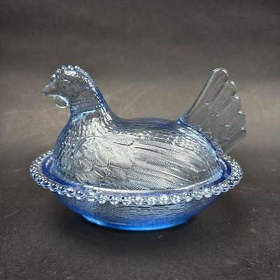 blue hen on chick