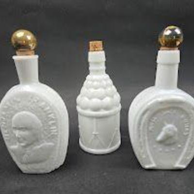 milk glass decanter