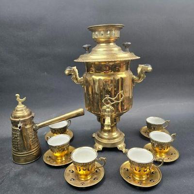 Antique Turkish Coffee Service 