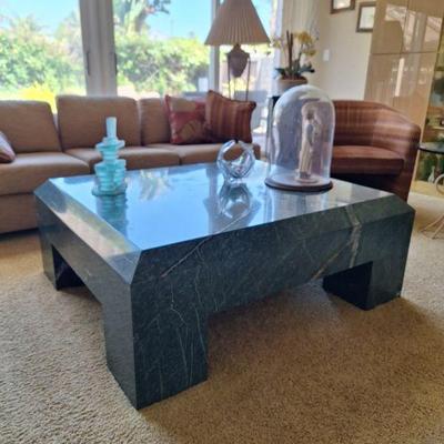 Emerald marble table