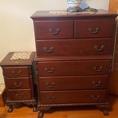 Gents dresser and side table