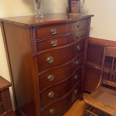 Bowfront gents dresser