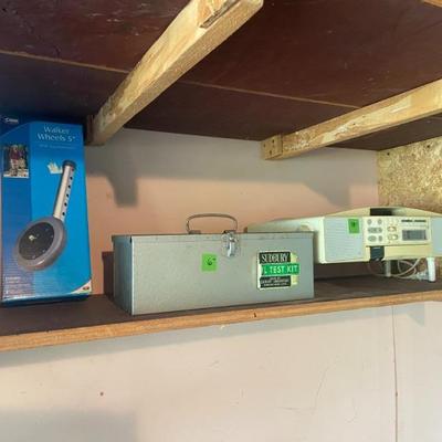 radio and soil testing kit