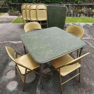 NVN025 - Folding Card Tables (3) and Chairs (8)