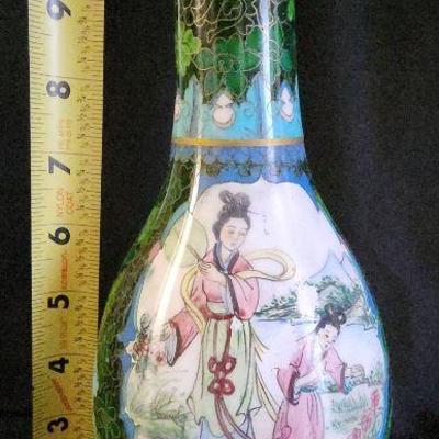 NVN103 - Vintage 10" Chinese Cloisonne Vase
