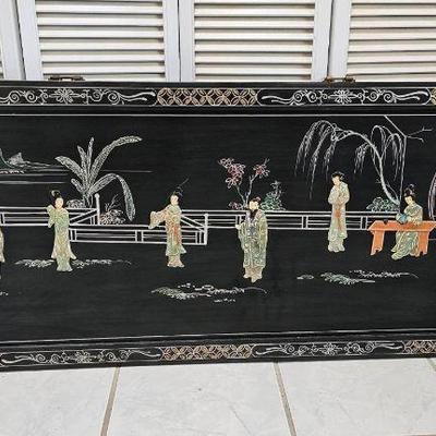 NVN003-Beautiful Black Lacquer Chinese Wall Art