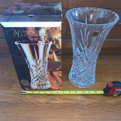 NVN062 Masquerade 11.75" Crystal Vase