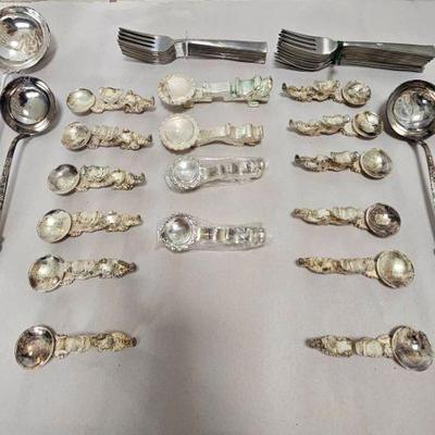 NVN199-Interesting Collection Of Dining Room Utensils
