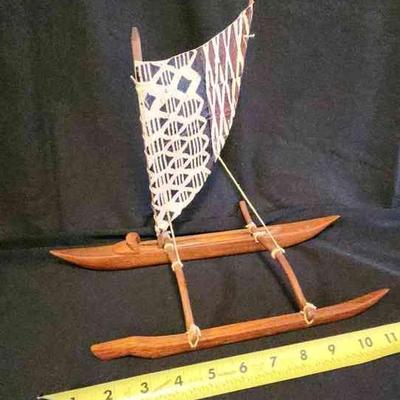 NVN033 - Miniature Outrigger Canoe